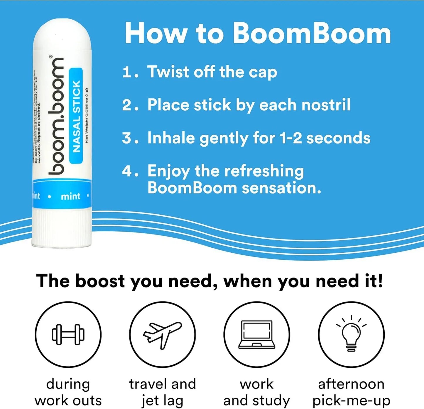 Boom Boom Nasal Stick – Instant Refresh & Energy Boost!